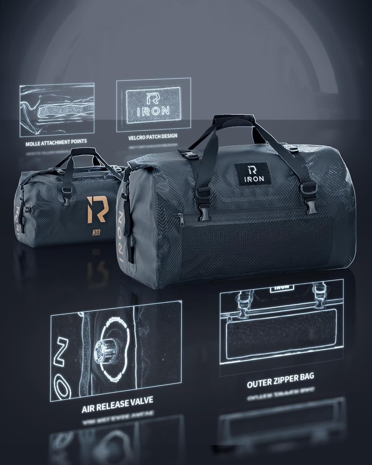 Motorcycle Dry Bag - 30L Water - Dry Bag Roll Top reseña y precio
