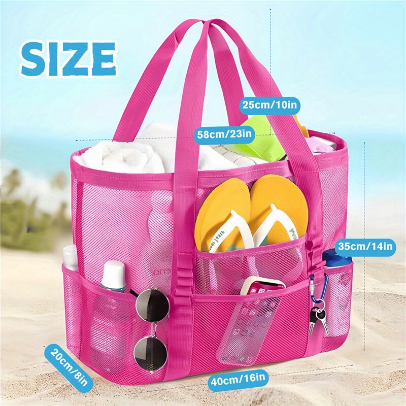Beach Bags Sandproof Mesh Beac - Dry Bag Roll Top reseña y precio